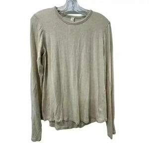 lululemon athletica Tan Long Sleeve Top